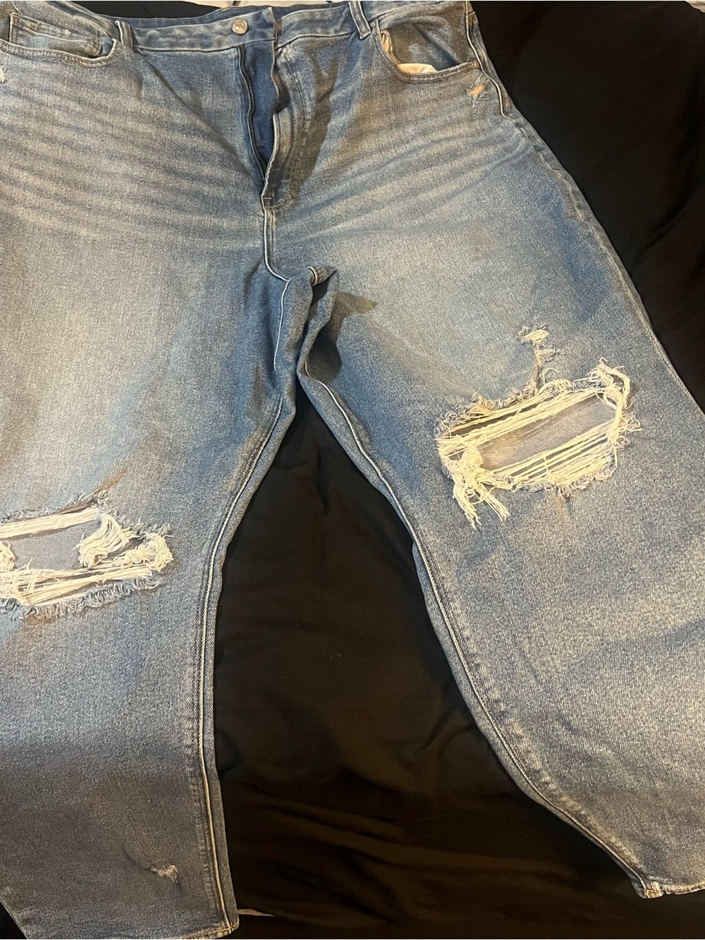 American Eagle Outfitters Curvy Mom Distressed Jeans 22